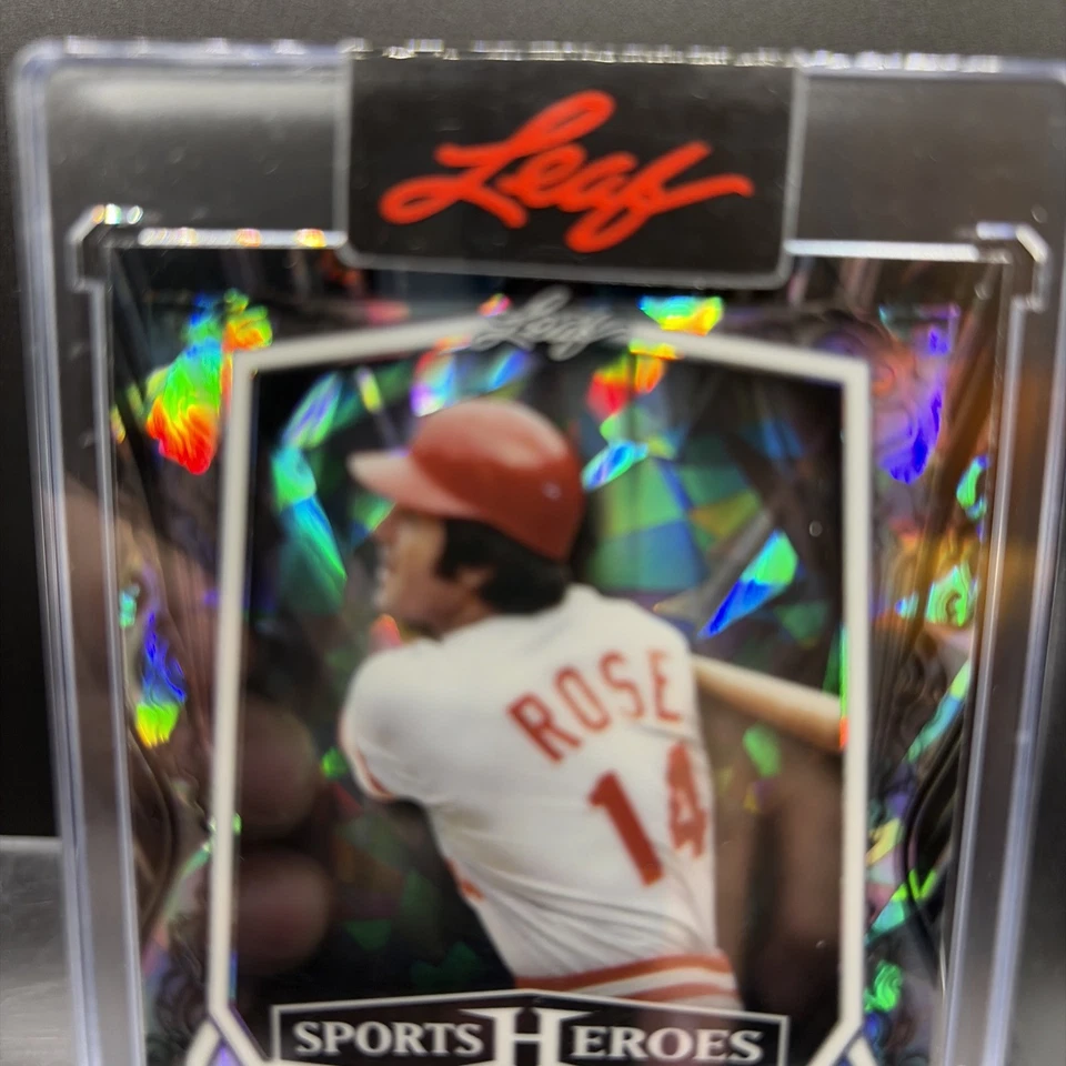 Pete Rose, 2025 Leaf Sports Heroes, #’d 25/35 automático. Cincinnati Reds. Foto 2 de 4
