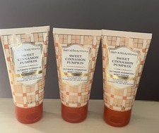Three Bath  Body Works Sweet Cinnamon Pumpkin Body Creams Travel Sizes