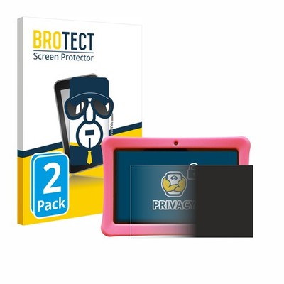2x Blickschutz Folie für Contixo Kids 7'' Tablet Displayschutz Privacy