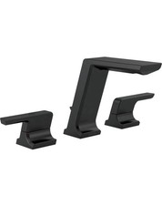Delta Pivotal 3599LF-BLMPU Two Handle Widespread Bathroom Faucet-Matte Black. A3