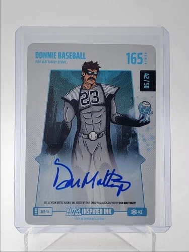 DON MATTINGLY 2026 BO JACKSON BATTLE ARENA INSPIRED INK ICE AUTO /50 Q5918