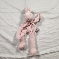 Bunnies By The Bay Pink Bunny Lovey Buddy Baby Holds Pacifier Floppy