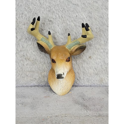 DecoPac Buck Deer Head Magnet Realistic Hunting Cabin Wildlife Decor 4 inch