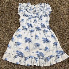 Janie And Jack Cinderella Ruffle Cotton Size 2/2T Dress
