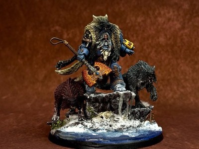 Warhammer 40K Primaris Space Wolves Logan Grimnar Studio Painted