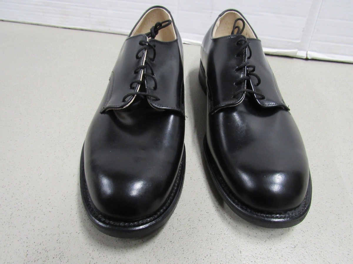 VTG CRADDOCK TERRY Black Leather Oxford Military Dress‎ Shoes Men\'s Szie 10.5 R US Military Dress Oxford Shoes 1986 Craddock Terry 10 R  main image 2