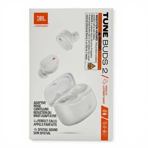 JBL Tune Bougues 2 Les vrais ombudsmans sans fil ANC Son spatial blanc NEW FAST SHIP