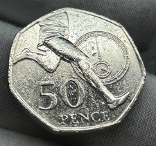 2004 Roger Bannister Running & Stopwatch 50p Coin. #14