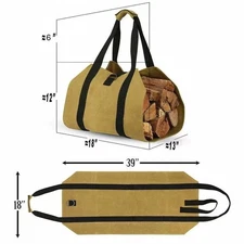 Large Capacity Firewood Storage Bag – Waterproof, Scratch-Resistant & Built for