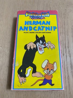 Herman And Catnip VHS FunTime Kid Video Children s Animated Cartoon 1988 Vintage