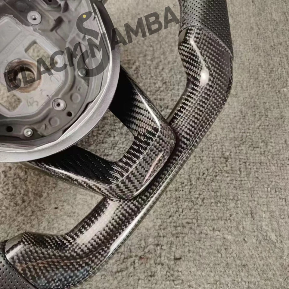 Carbon Fiber Steering Wheel for Mercedes Benz A45 AMG C43 63 AMG CLA 45 CLS 63 - Изображение 4 из 4
