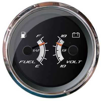Faria Platinum 4'' Multi-Function - Fuel Level & Voltmeter