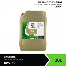Castrol Vecton Plus 10W-40 E4/E7 MAN DH-1 Volvo DTFR 15B120 LKW Motoröl 20 Liter Castrol Vecton Plus 10W-40 E4/E7 MAN DH-1 Volvo DTFR 15B120 LKW Motoröl 20 Liter