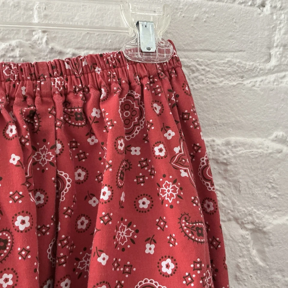 De Colección Kate Schorer Falda Cuadrada de Baile Rojo Bandana Estampado Rockabilly Pradera Talla 12 Foto 4 de 4