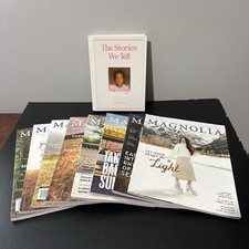 MAGNOLIA JOURNAL Joanna Gaines Lot of 8 Magazines & One HC Book Stories We Tell