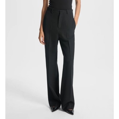 BITE Studios Straight Leg Trousers Black 96% Organic Wool 12