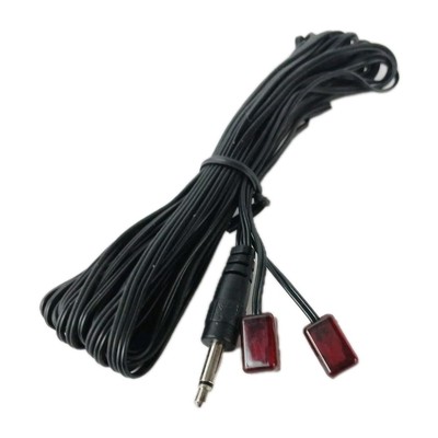 10 FT Dual IR Emitter Cable for Infrared Signal Extender 3.5mm Plug w 2 Sensors