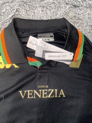 Kappa Venezia FC Long Sleeve Jersey Black XL New With Tags Regular