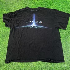 Halo 4 T Shirt Faded Black 2012 Microsoft Delta Pro Weight XXL 2012