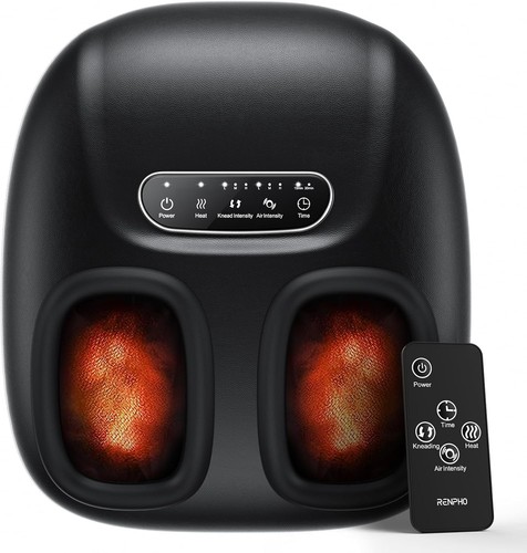 RENPHO Foot Massager Machine with Heat Shiatsu Deep Kneading for Tired Muscles