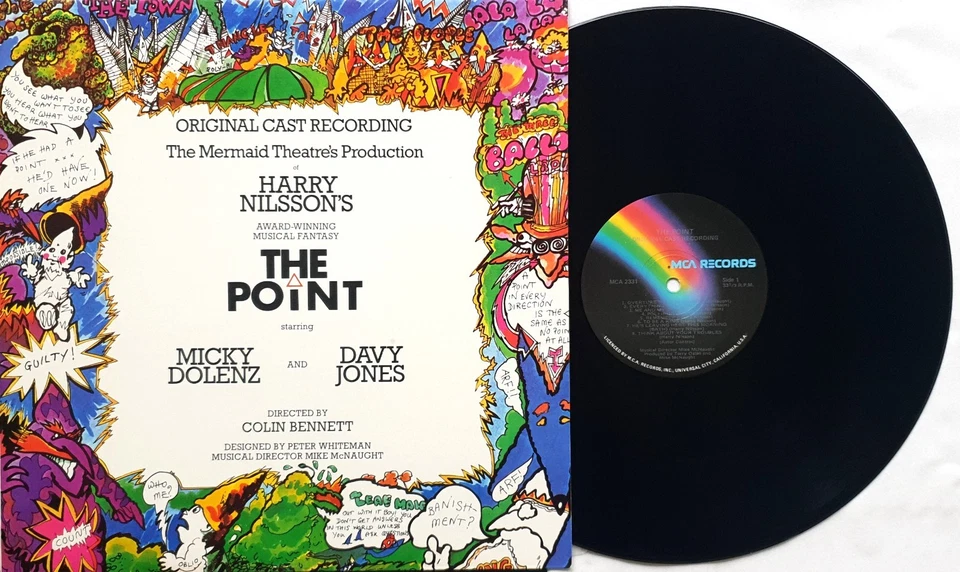 Micky Dolenz & Davy Jones–Harry Nilsson's The Point LP 1977 Australia MCA 2331 - Image 2 of 3