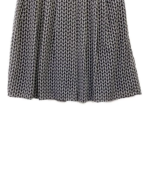 MACKINTOSH LONDON Chain Pattern Navy Skirt 38% Polyester Used - Image 3 of 4