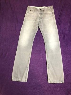 G-STAR Slim Jeans Men's Button Fly Faded Mid Rise