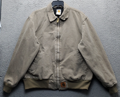 ⭐︎ Vintage 00s Carhartt Santa Fe Carhartt Santa FE Jacket Mens Large Brown Workwear Fade Grunge Y2K