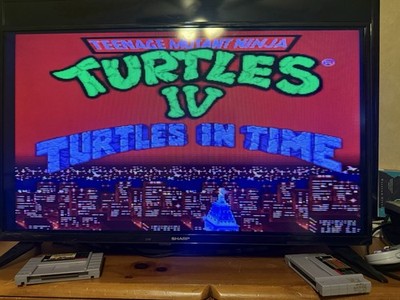 Konami TMNT IV: Turtles in Time (Super Nintendo SNES) Game Cartridge 1992