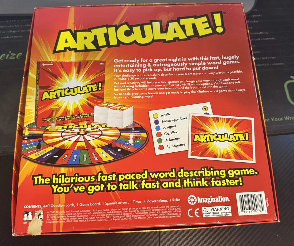 Articulate! boardgame by Imagination hilarious fast paced word game - Image 3 of 3