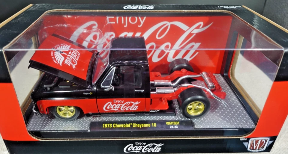 M2 Machines Coca-Cola 1973 Chevrolet Cheyenne 10 WMTS01 1/24 - Image 2 of 3