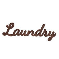 Cutout Sign Letter Wooden Wall Art Decor Wood Word Sculpture Signs Laundry