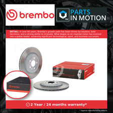 2x Brake Discs Pair Vented fits RANGE ROVER VELAR L560 2.0 Rear 2017 on 325mm