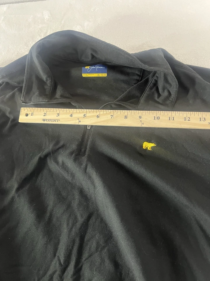 Pullover Jack Nicklaus Negro 1/4 Cremallera UPF 50 Manga Larga Talla XXL Foto 4 de 4