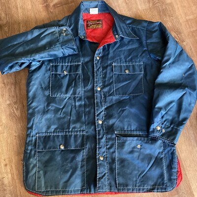 Vintage Walls Lightweight Jacket Women's Navy Blue Insulated Blizzard Pruf Large