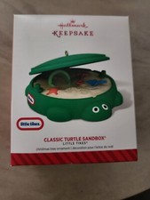 HALLMARK LITTLE TIKES ORNAMENT CLASSIC TURTLE SANDBOX 2014 NEW IN BOX