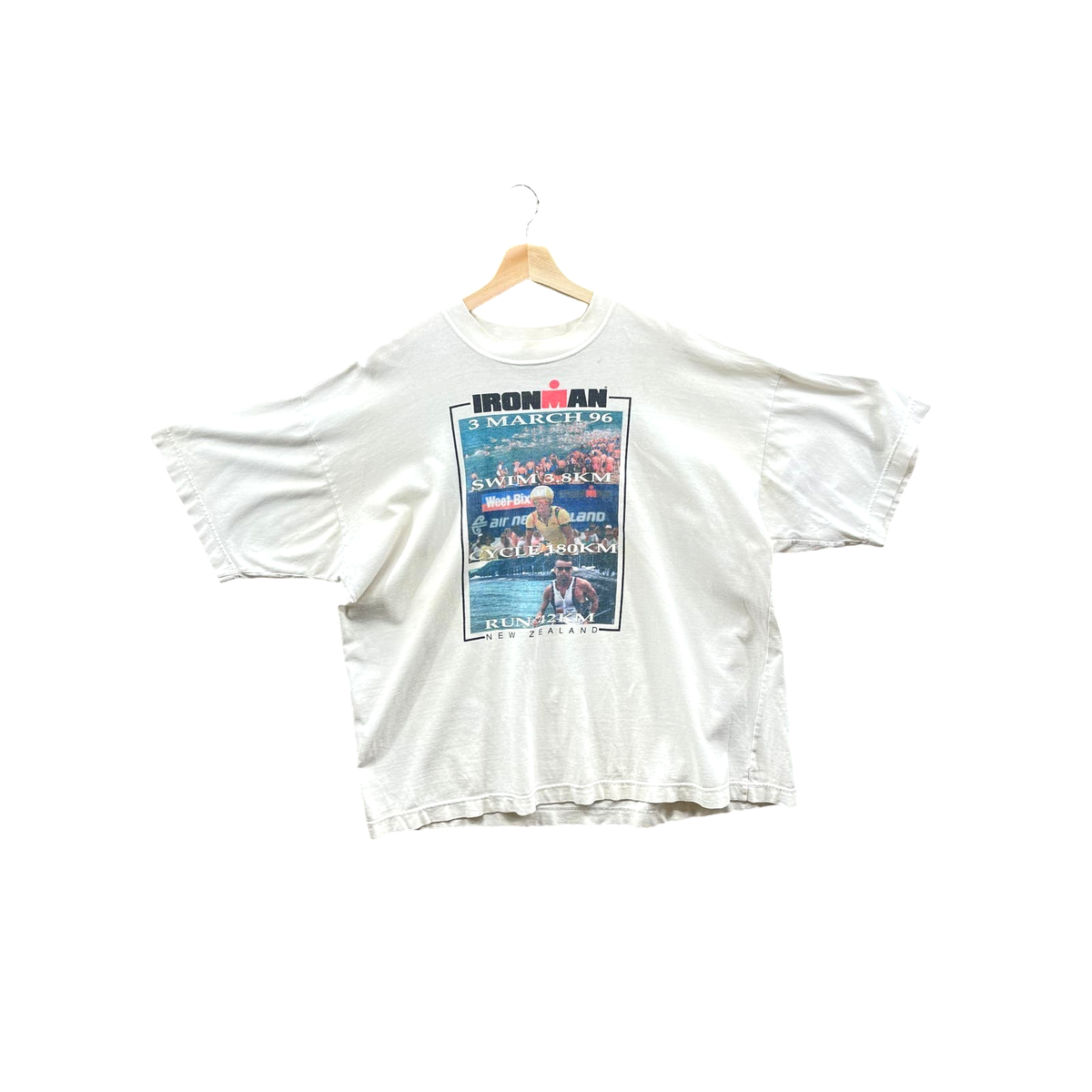Vintage 1996 Ironman Running Marathon New Zealand Graphic