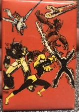 MARVEL Comics Group New Mutants Rectangle Pin Back vintage 1986