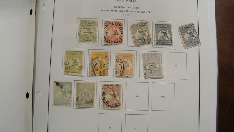 USED AUSTRALIA COLLECTION ON SHEETS LOTS OF KANGAROO AND BETTER DUPLICATES H3