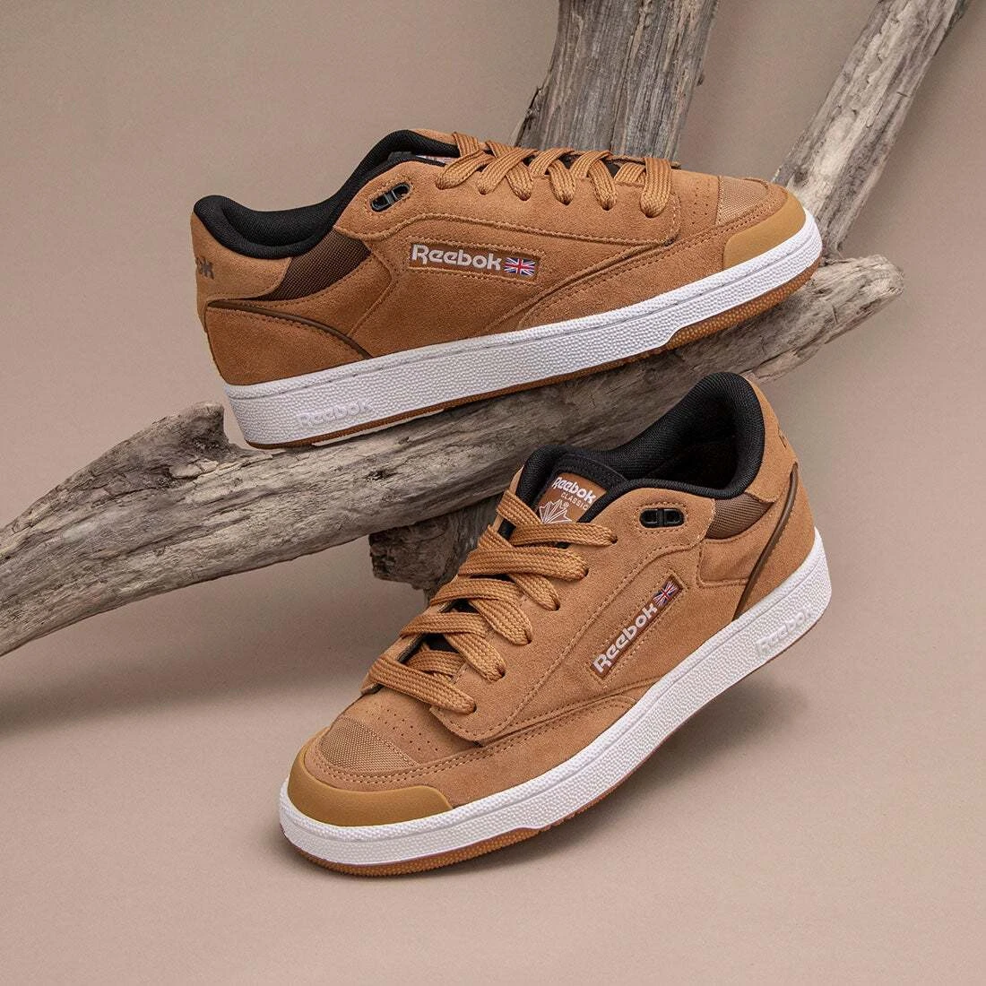 Reebok club on sale c mens brown