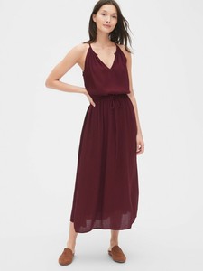 gap burgundy dress