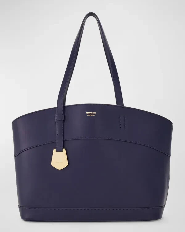 【SALVATORE FERRAGAMO】CHARMING TOTE BAG New SALVATORE FERRAGAMO Charming Leather Tote Bag,Handbag