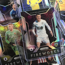 2019-20 Prizm EPL Soccer JAMES MCARTHUR Fireworks Silver Prizm SSP #21