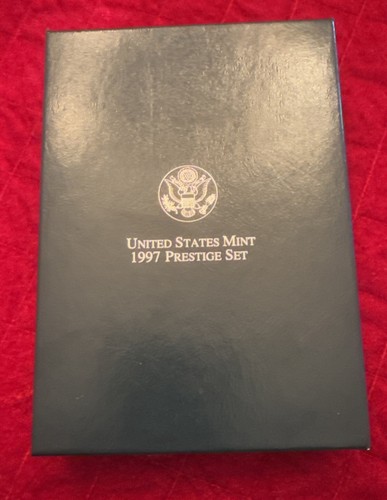 1997-S US Mint Prestige Proof Set Botanic Garden Silver Dollar Box & COA 6 Coins - Picture 2 of 4