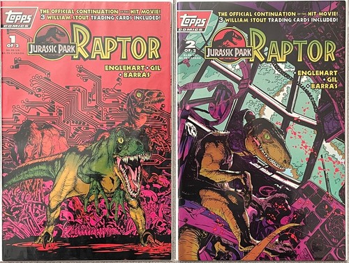 🔥VINTAGE JURASSIC PARK RAPTOR #1-2 (1993) TOPPS COMICS FULL SERIES 🦖 | eBay