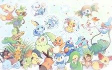 Pokemon anime pok mon red green sun moon gold Pad Gaming Mat Desk