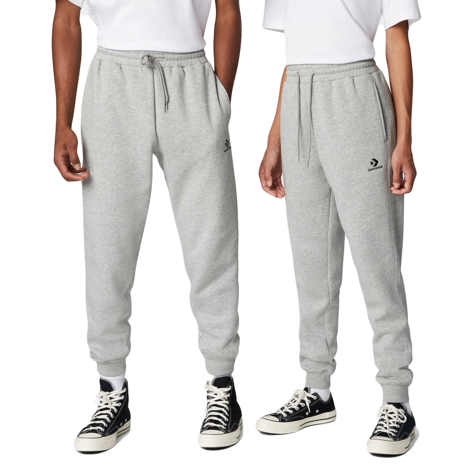 Фирменный шеврон Converse Pantalone с вышитой звездой Grigio Codice 10024521-A05 10090₽