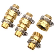3x Conector macho hembra reparador de reparación de manguera de jardín de 3/4"
