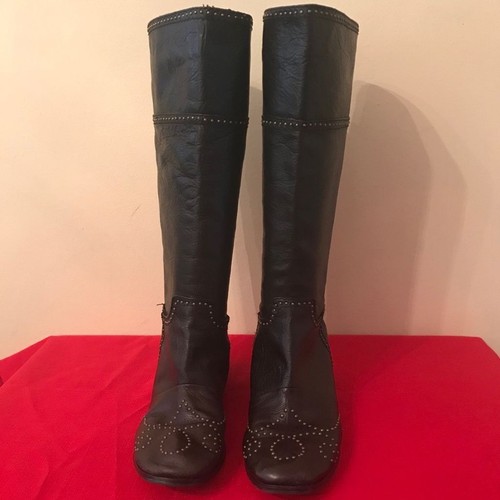 Anthropologie No 704b Jive Studded Leather Boots
