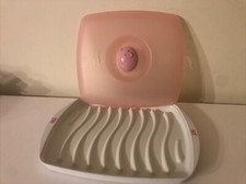 Joie Kitchen Gadgets Conteiner Piggy Bacon Tray With Cover Pink/white